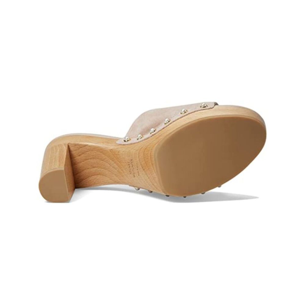 STUART WEITZMAN Womens Beige Faux Pearl 2" Platform Sa877 Slip On Sandal 10 B - Picture 4 of 4